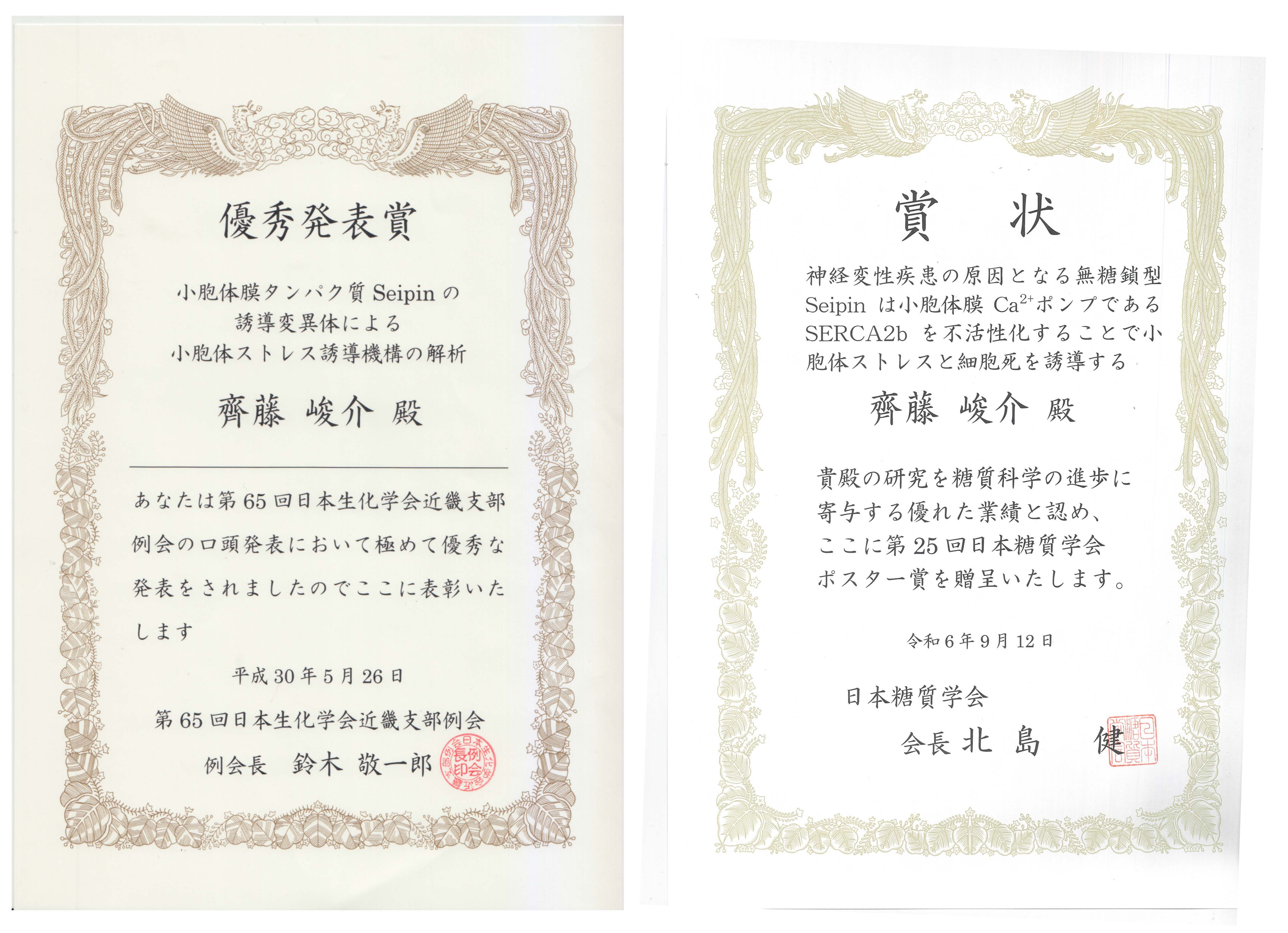 Reference / Certificate of Award and / or Scientific Accomplishment Supporting Document