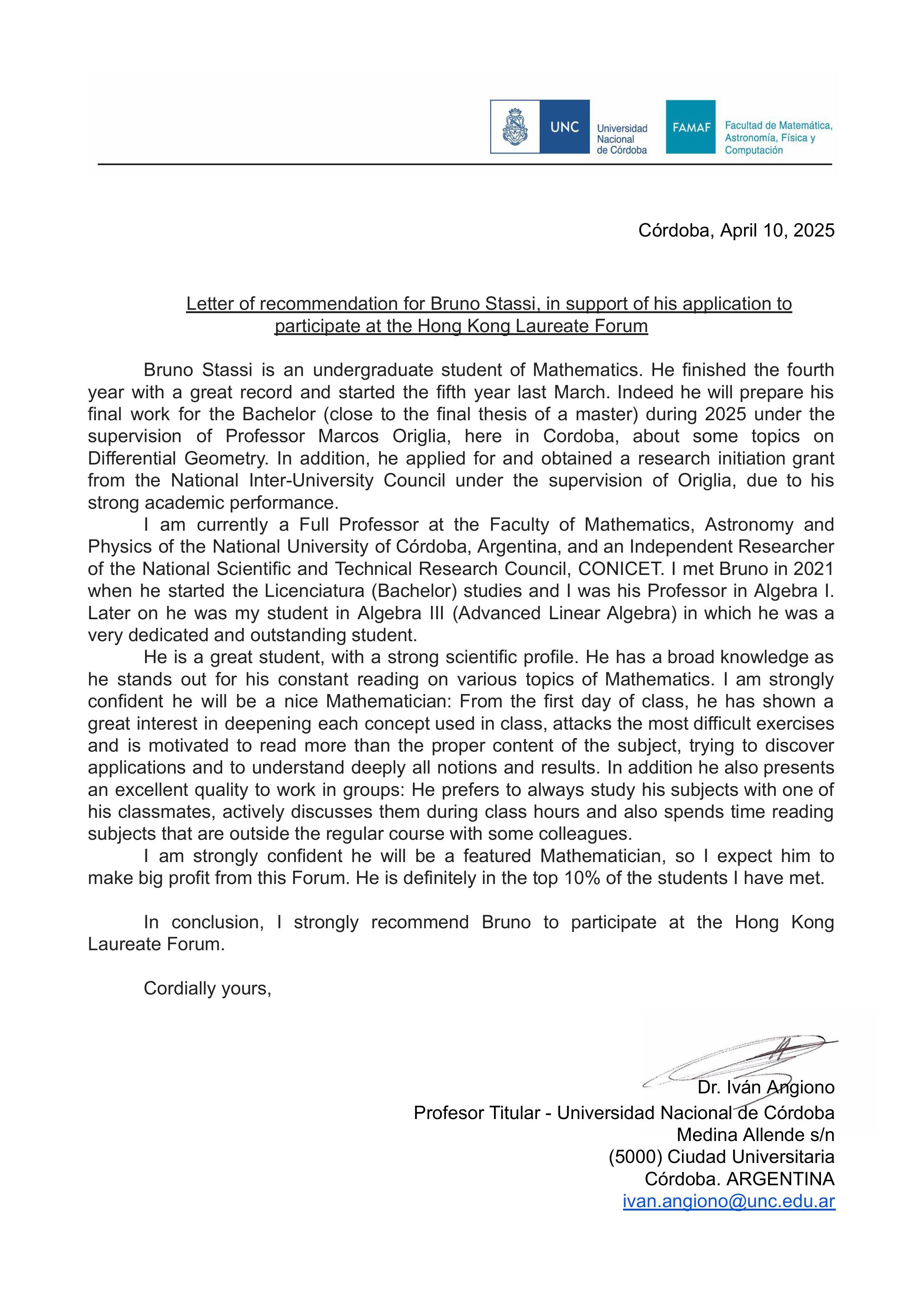 Recommendation Letter 2