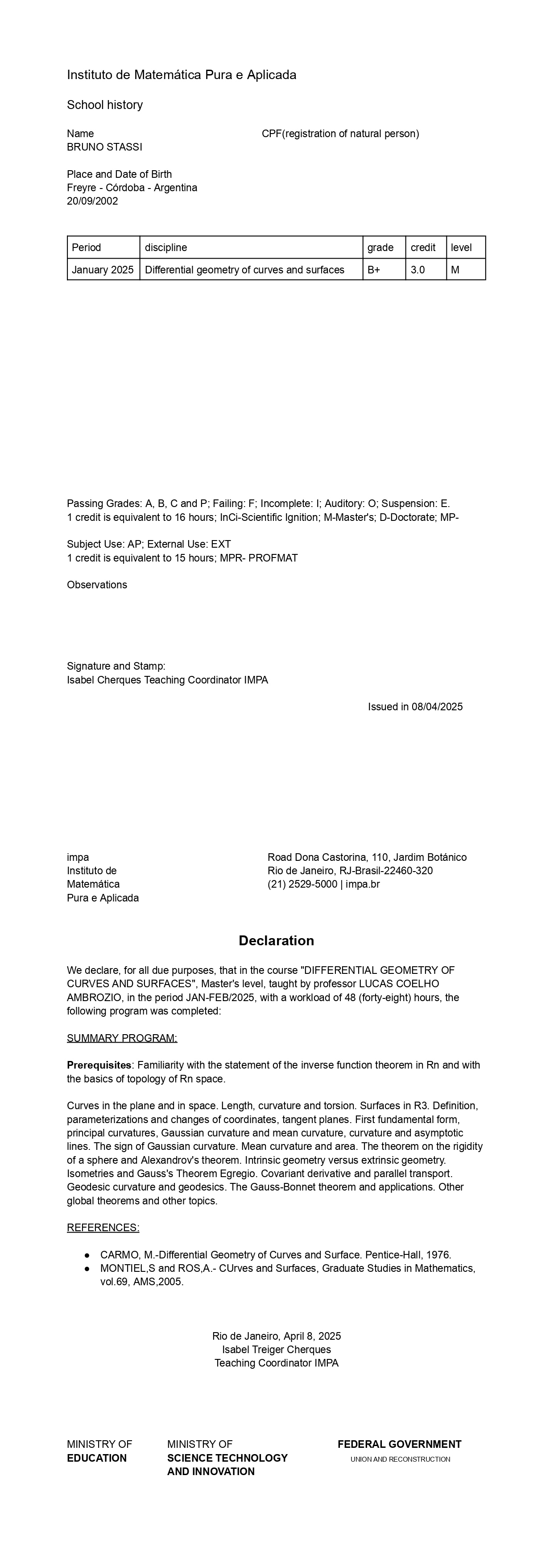 Translation of the Transcript 3