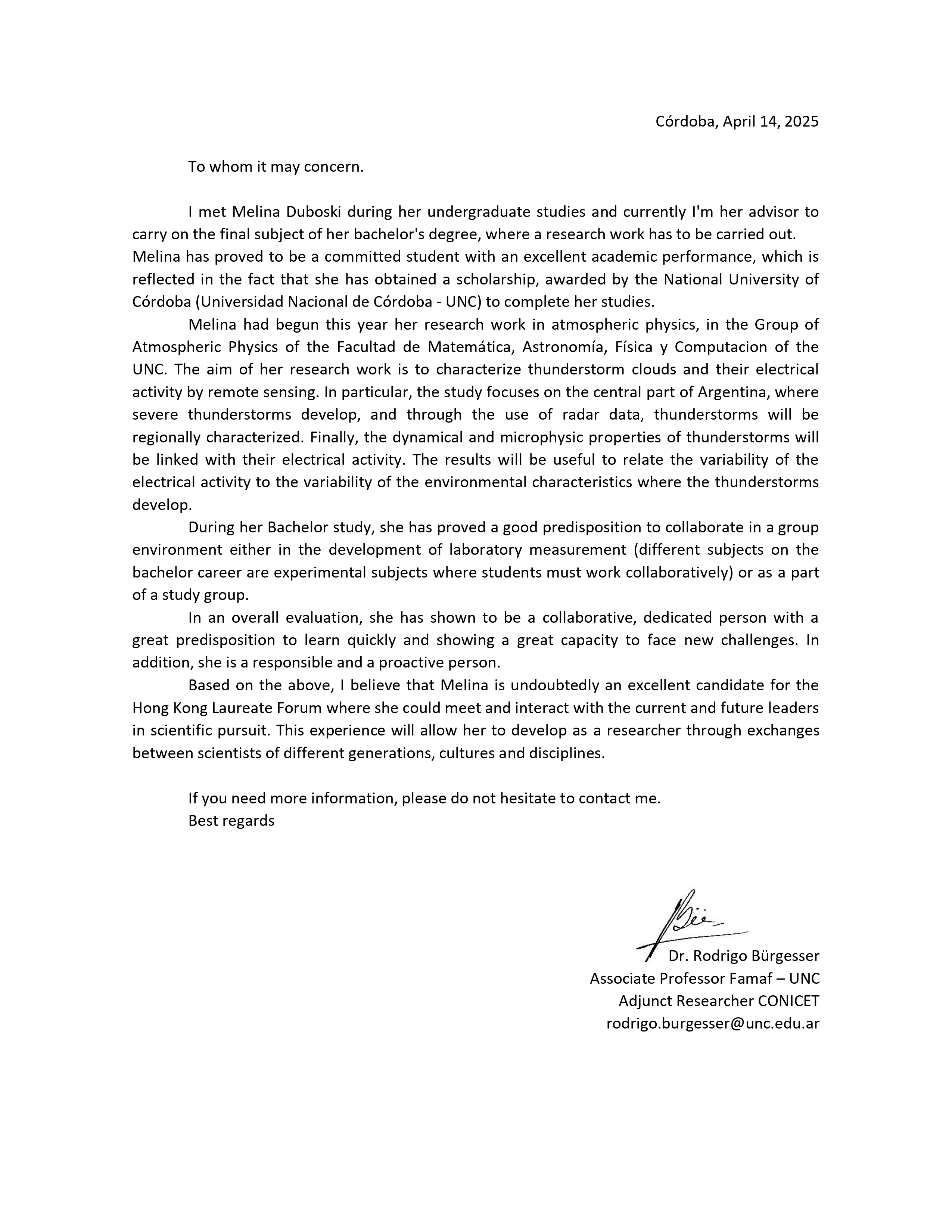 Recommendation Letter 2