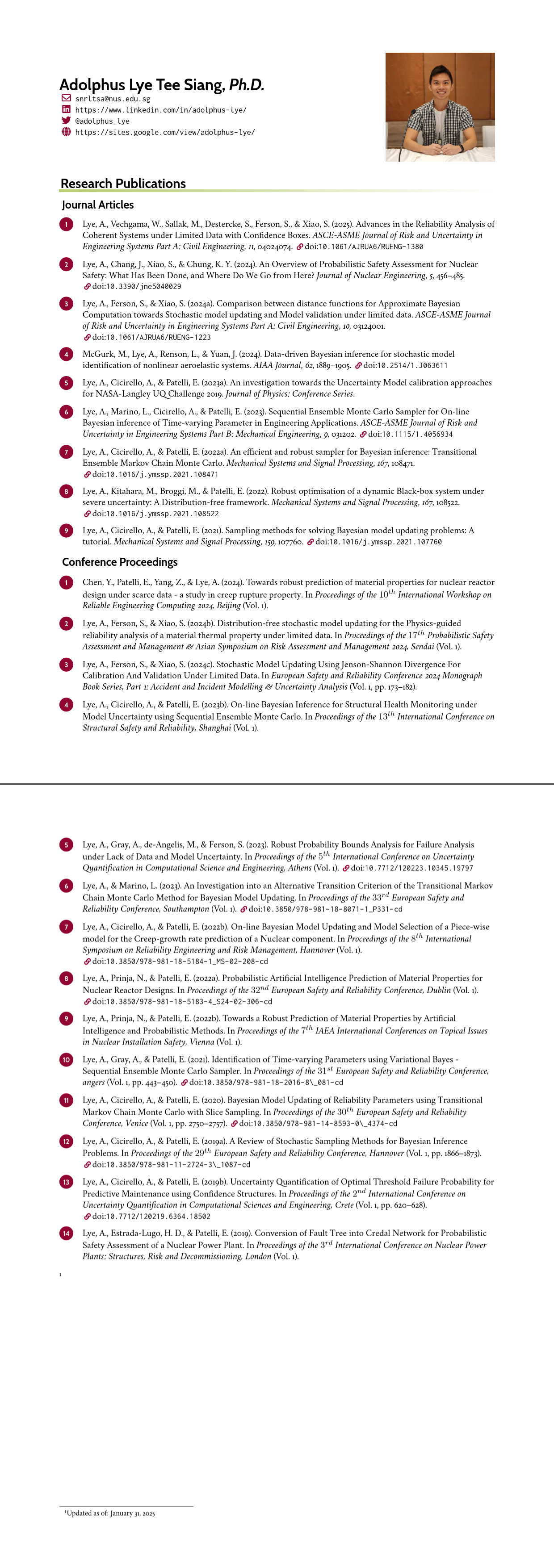 Publication List (if any)